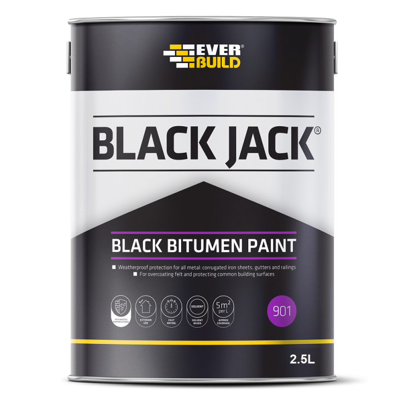 Hot Sale ???? Everbuild 901 Black Bitumen Paint 2.5 Litre 90102 ???? 1 Hot Sale ???? Everbuild 901 Black Bitumen Paint 2.5 Litre 90102 ????