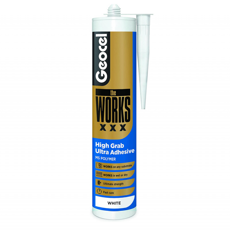 Best Pirce ???? Geocel The Works Pro X Extra Grab Extra Strong Extra Fast Adhesive White XXX ???? 1 Best Pirce ???? Geocel The Works Pro X Extra Grab Extra Strong Extra Fast Adhesive White XXX ????