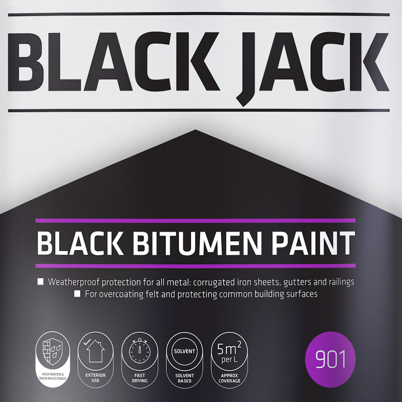 Hot Sale ???? Everbuild 901 Black Bitumen Paint 2.5 Litre 90102 ???? 2 Hot Sale ???? Everbuild 901 Black Bitumen Paint 2.5 Litre 90102 ???? - Image 2