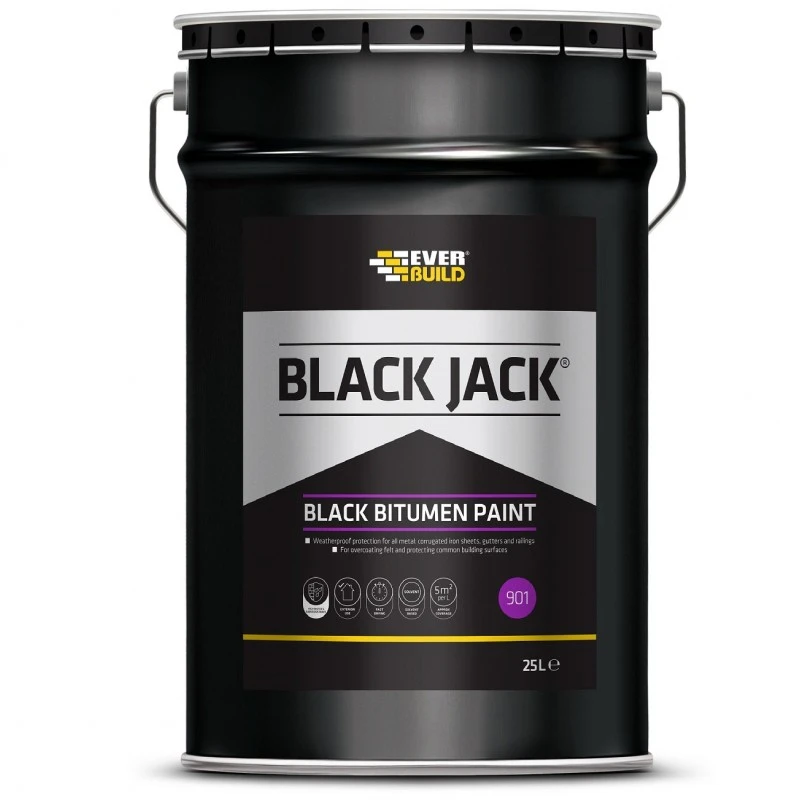 Buy ⭐ Everbuild 901 Bitumen Black Paint 25 Litre 90125 😍 1 Buy ⭐ Everbuild 901 Bitumen Black Paint 25 Litre 90125 😍