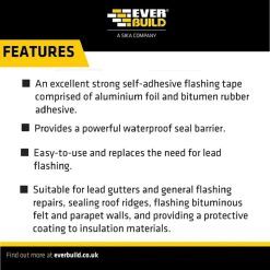 Cheapest ???? Everbuild Black Jack DIY 3m Flashing Tape 100mm FLDIY100 ⭐ -West System Shop unnamed file 192