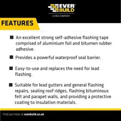 Deals ???? Everbuild Black Jack Self Adhesive Flashing Tape 10m 225mm FLAS225 ???? 8 Deals ???? Everbuild Black Jack Self Adhesive Flashing Tape 10m 225mm FLAS225 ???? -West System Shop unnamed file 239