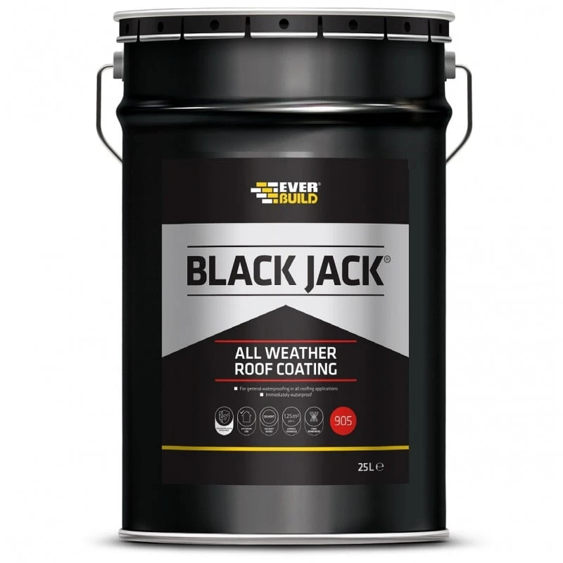 Deals 👍 Everbuild 905 Black Jack All Weather Roof 🧥 Coating 25 Litre - 90525 🎉 1 Deals 👍 Everbuild 905 Black Jack All Weather Roof 🧥 Coating 25 Litre - 90525 🎉