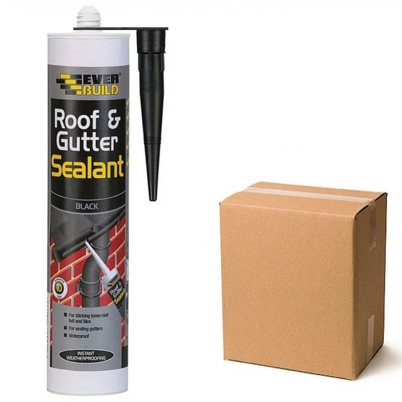 Flash Sale ⌛ Everbuild Roof & Gutter Butyl Sealant 310ml Black Box Of 12 ⭐ 1 Flash Sale ⌛ Everbuild Roof & Gutter Butyl Sealant 310ml Black Box Of 12 ⭐