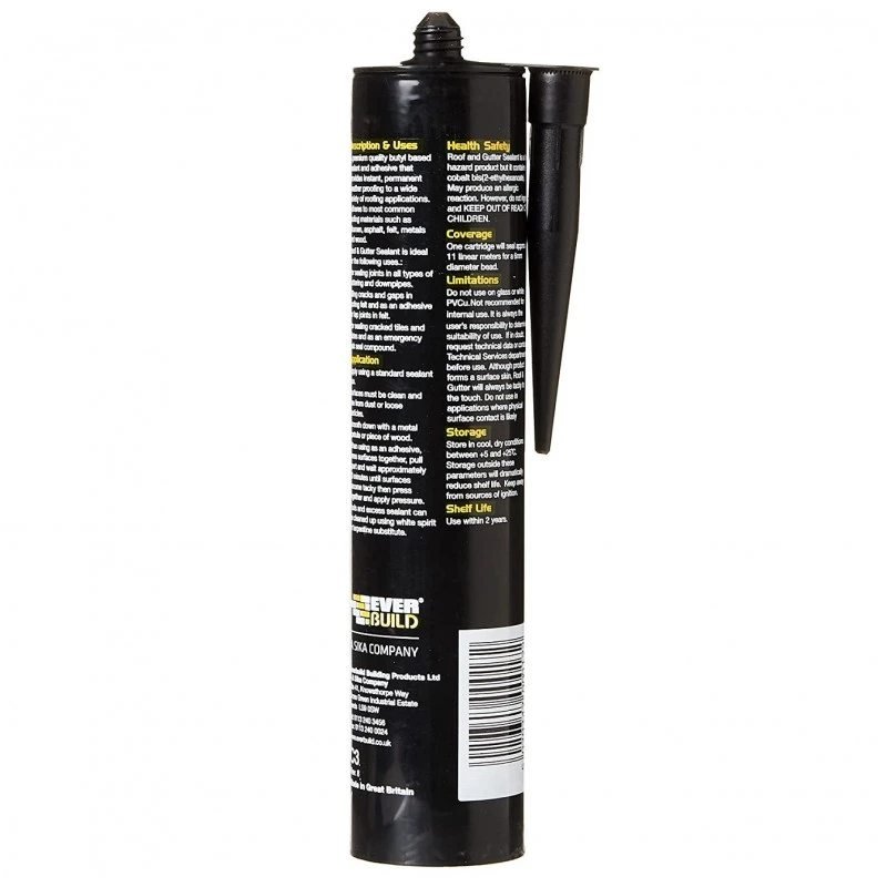 Flash Sale ⌛ Everbuild Roof & Gutter Butyl Sealant 310ml Black Box Of 12 ⭐ 5 Flash Sale ⌛ Everbuild Roof & Gutter Butyl Sealant 310ml Black Box Of 12 ⭐ - Image 5