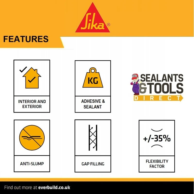 Hot Sale ✨ SIKA Sikaflex 11FC All In One Adhesive Sealant 300ml Box Of 12 ✨ 4 Hot Sale ✨ SIKA Sikaflex 11FC All In One Adhesive Sealant 300ml Box Of 12 ✨ - Image 4