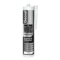 Best Pirce ✔️ Geocel The Works Pro Sealant Adhesive White Oak Grey Clear Brown Black Beige ⭐