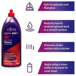 Cheapest 🛒 3M Marine Gelcoat Fiberglass Heavy Cutting Compound 946ml 36102E 💯 -West System Shop unnamed file 554