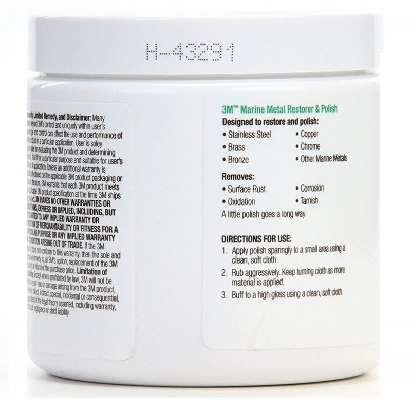 3M Marine Grade Metal Restorer and Polish 500ml 09019 Best deal ⭐ 3M Marine Grade Metal Restorer And Polish 500ml 09019 ⭐ -West System Shop unnamed file 595