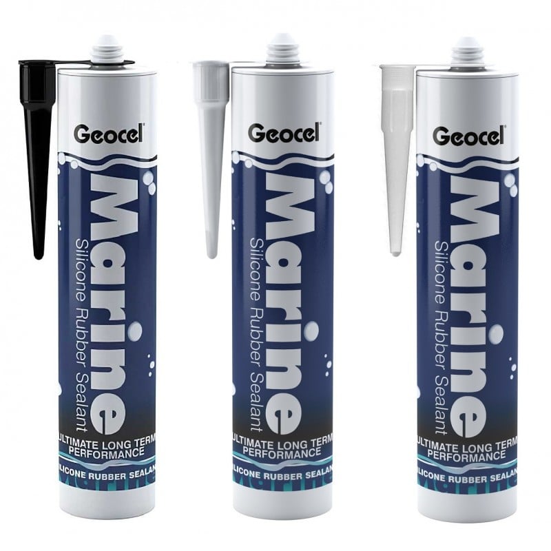 New ???? Geocel Marine Rubber Silicone Sealant 310ml Black Clear White β 1 New ???? Geocel Marine Rubber Silicone Sealant 310ml Black Clear White β