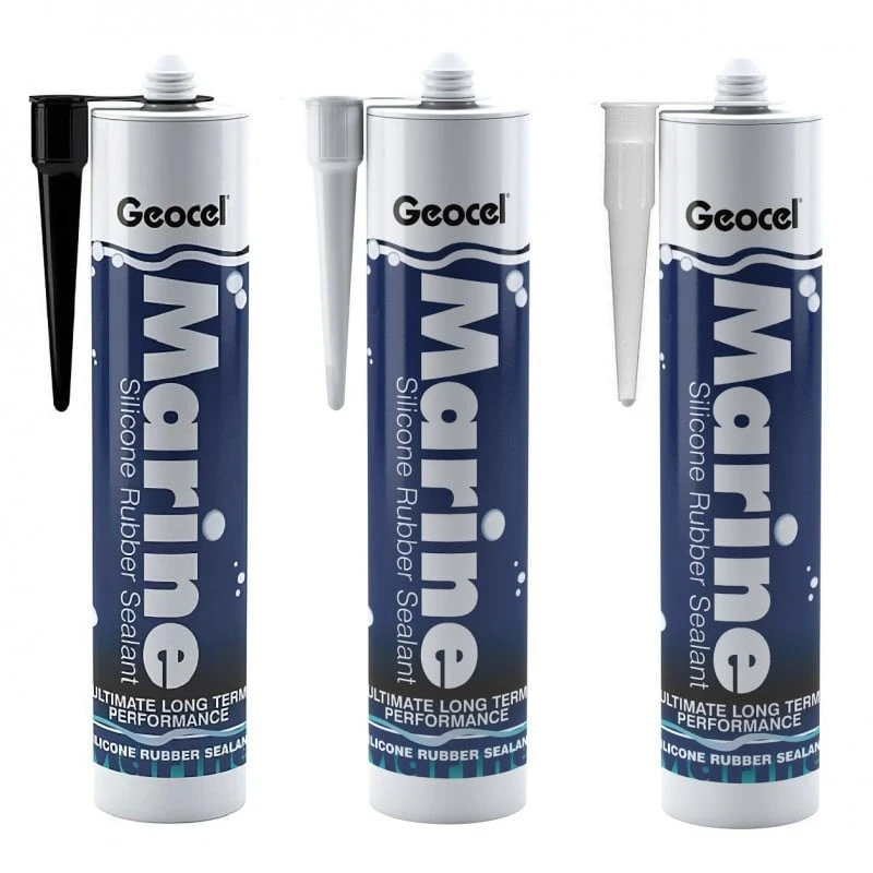 New ๐งจ Geocel Marine Rubber Silicone Sealant 310ml Black Clear White โ 1 New ๐งจ Geocel Marine Rubber Silicone Sealant 310ml Black Clear White โ