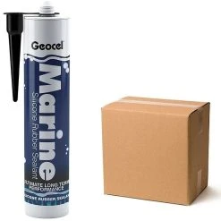 New 💯 Geocel Marine Silicone Sealant 310ml Clear Black White Box Of 12 🎁 -West System Shop unnamed file 799