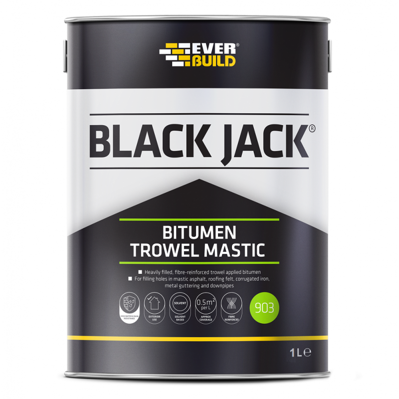 Top 10 ???? Everbuild 903 Black Jack Bitumen Trowel Mastic 1 Litre - 90301 ✔️ 1 Top 10 ???? Everbuild 903 Black Jack Bitumen Trowel Mastic 1 Litre - 90301 ✔️