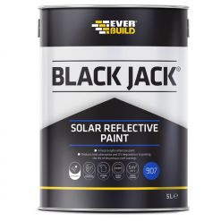 Cheap ✔️ Everbuild 907 Black Jack Solar Reflective Roof Paint ???? Coating 5 Litre - 90705 ????